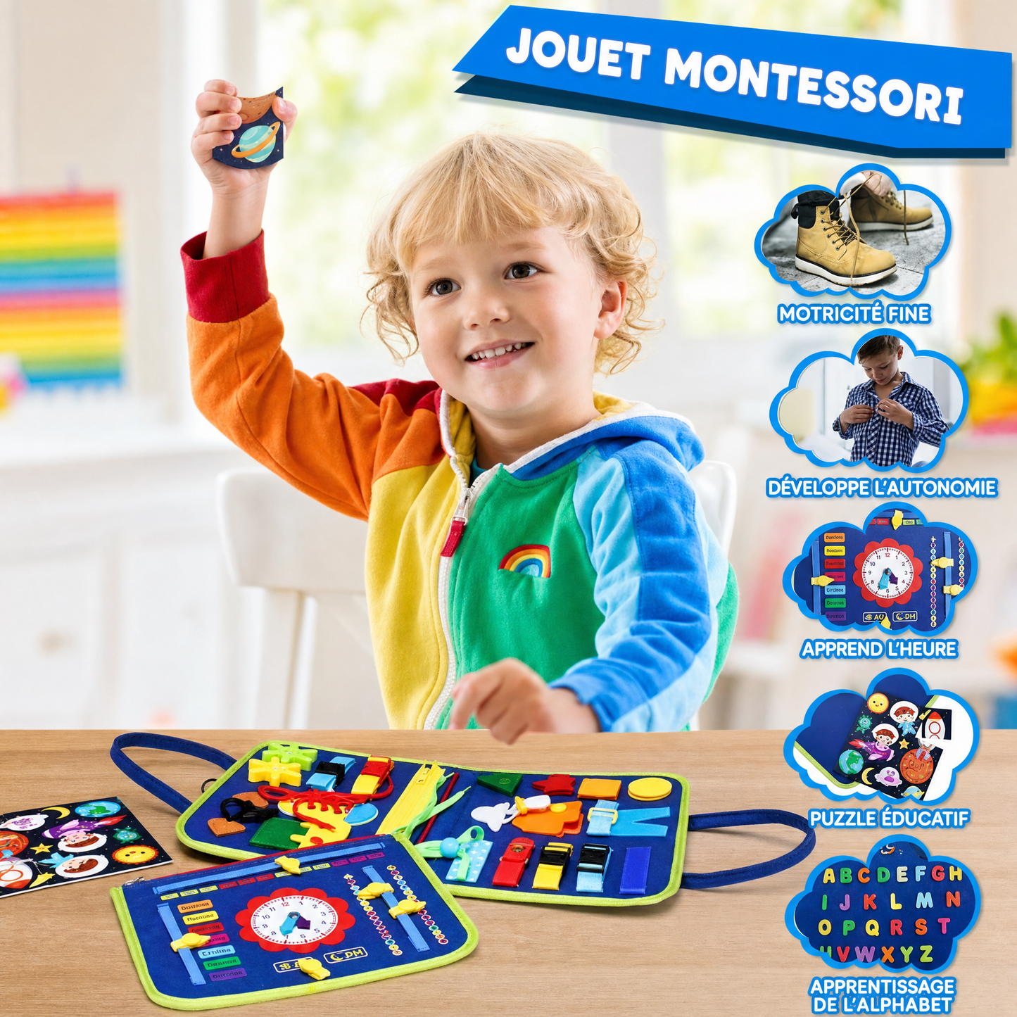 Nomibo™ Busy Board Montessori